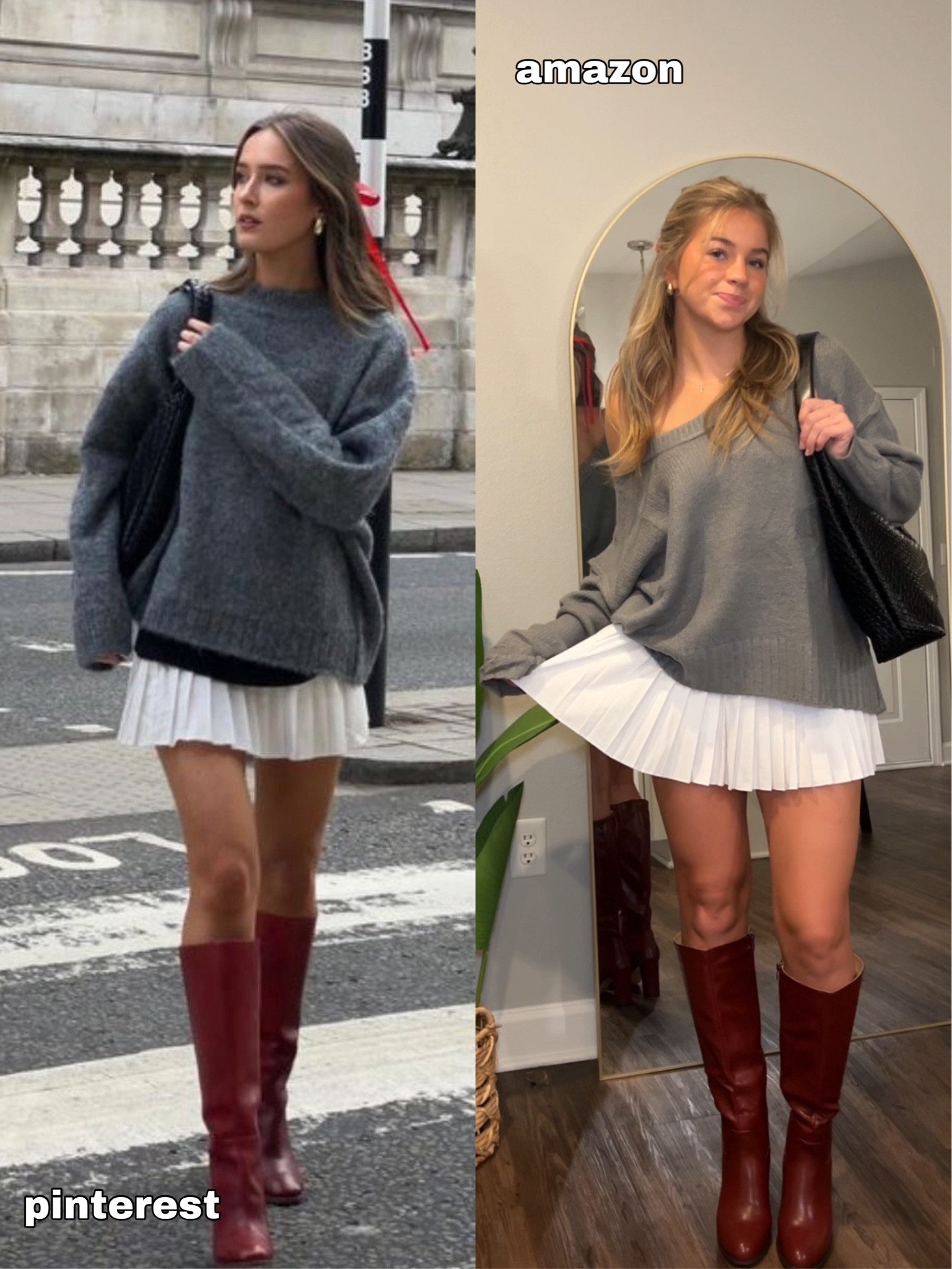 Recreating Fall & Winter outfits from Pinterest using only things I find on Amazon! 🍂🫶🏼❄️

Fall fashion, winter fashion, fall outfit, winter outfit, fall outfit inspo, amazon fashion, amazon fall finds, autumn fashion, fall vibes, autumn vibes, ootd, levi jeans, trendy, trending, Pinterest, skirt, uggs, boots, red, burgundy 

#LTKStyleTip #LTKSeasonal #LTKHoliday