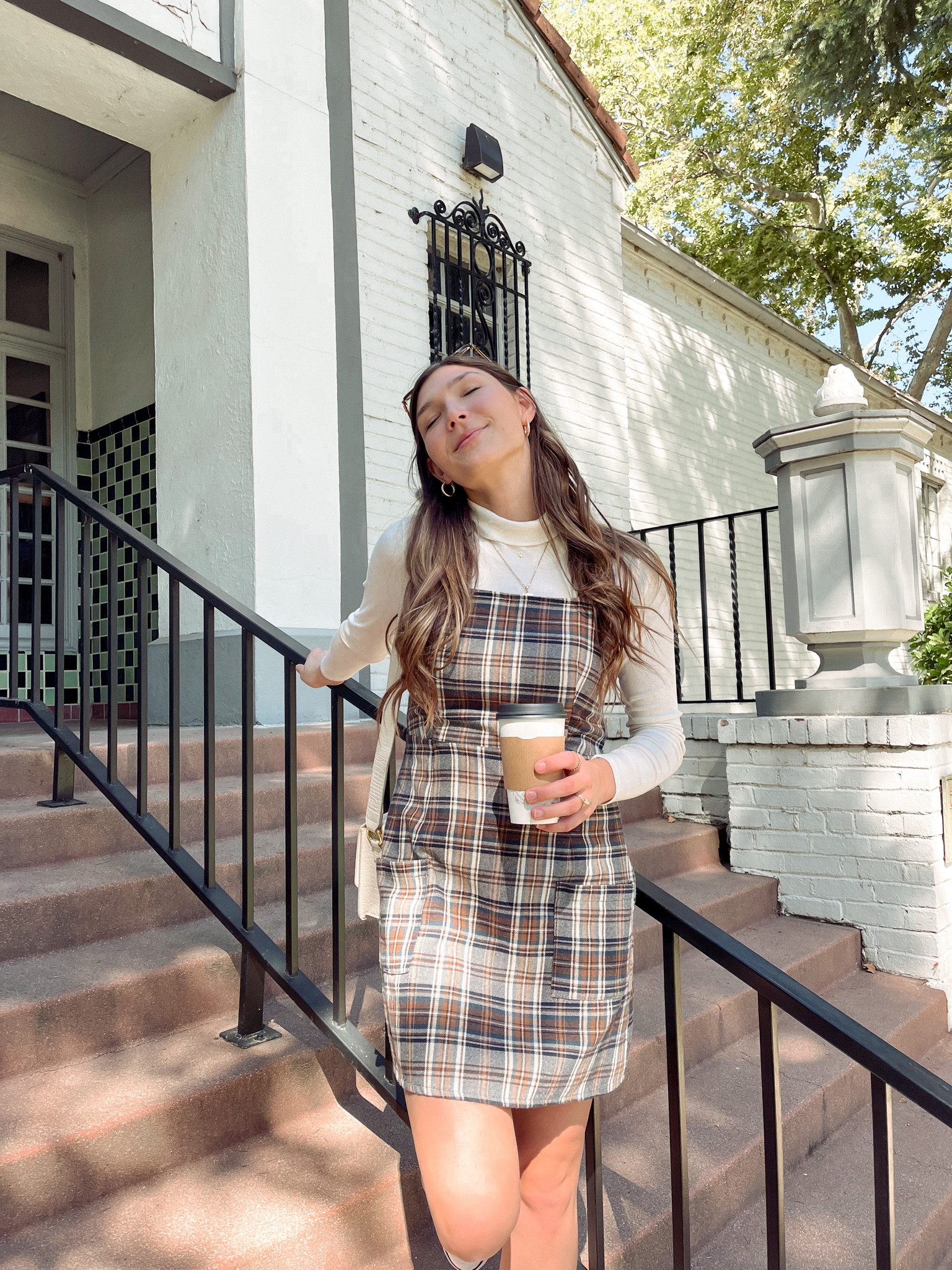 Fall dresses >>
easy fall outfits, plaid dresses, fall dresses, dresses for fall, turtle neck with dress outfit ideas, fall fashion, high tops with dress outfit, high tops outfit, California fall style, cozy style, feminine fall style, womens fall style, Pinterest style, gold jewelry, white purse, cream turtle neck 

#LTKSeasonal