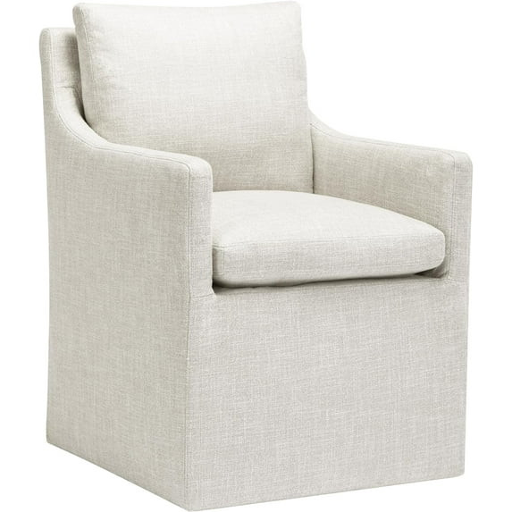 DUHOME Linen Upholstered Armchair with Cushions, and 4 Casters for Living Room, Office, or Bedroo... | Walmart (US)