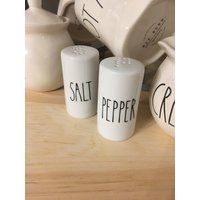 Rae Dunn Inspired Salt and Pepper Shakers | Etsy (US)