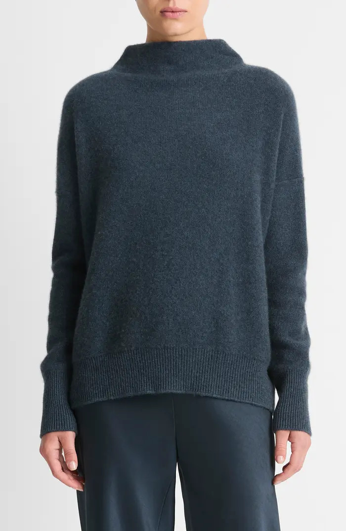 Boiled Cashmere Funnel Neck Pullover | Nordstrom