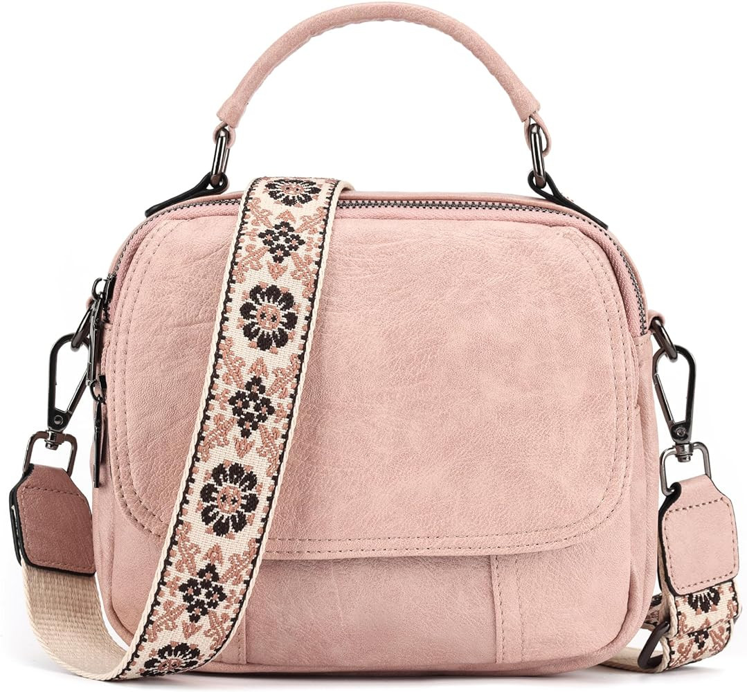 OPAGE Small Crossbody Bags for Women Trendy, Soft PU Leather Womens Crossbody Purse Shoulder Hand... | Amazon (US)