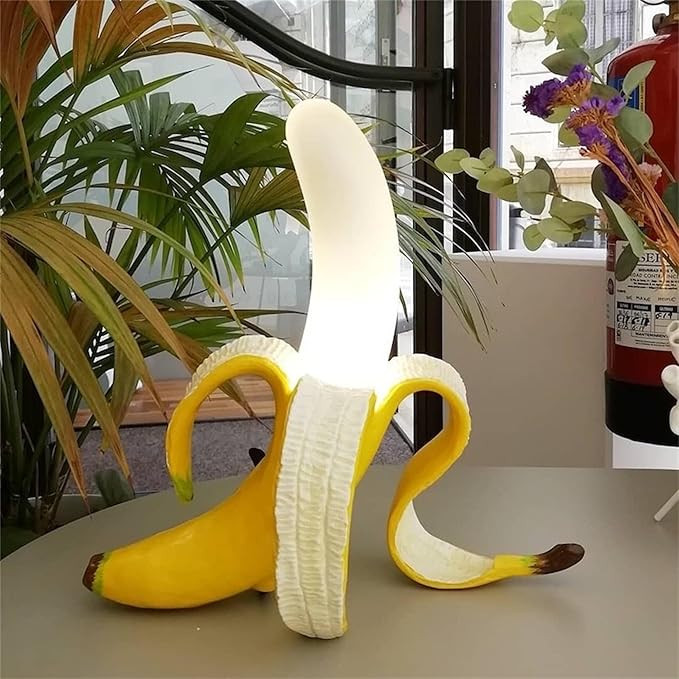MAYOLA Modern Table Light,Banana Desk Lamp, Resin Banana Lighting Fixture for Living Room, Bedroo... | Amazon (US)