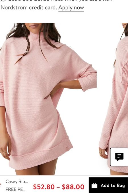 Pink free people winter , fall sweater 


#LTKunder50 #LTKstyletip #LTKSeasonal