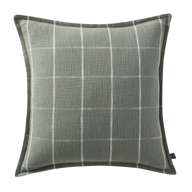 My Texas House 22" x 22" Sage Green Sienna Reversible Cotton Decorative Pillow Cover | Walmart (US)