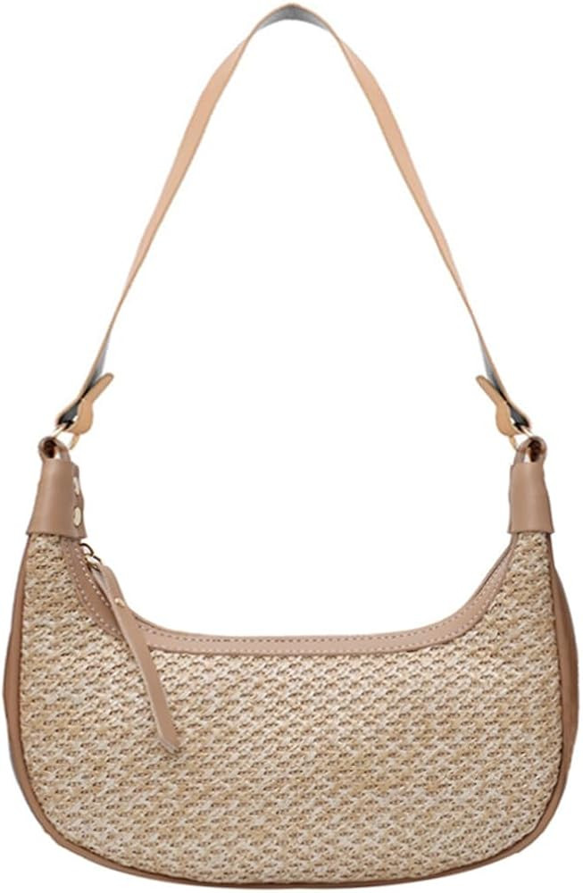 RTGGSEL Boho Summer Retro Women's Straw Rattan Beach Tote Bag Crossbody Shoulder Bags Hobo Undera... | Amazon (US)