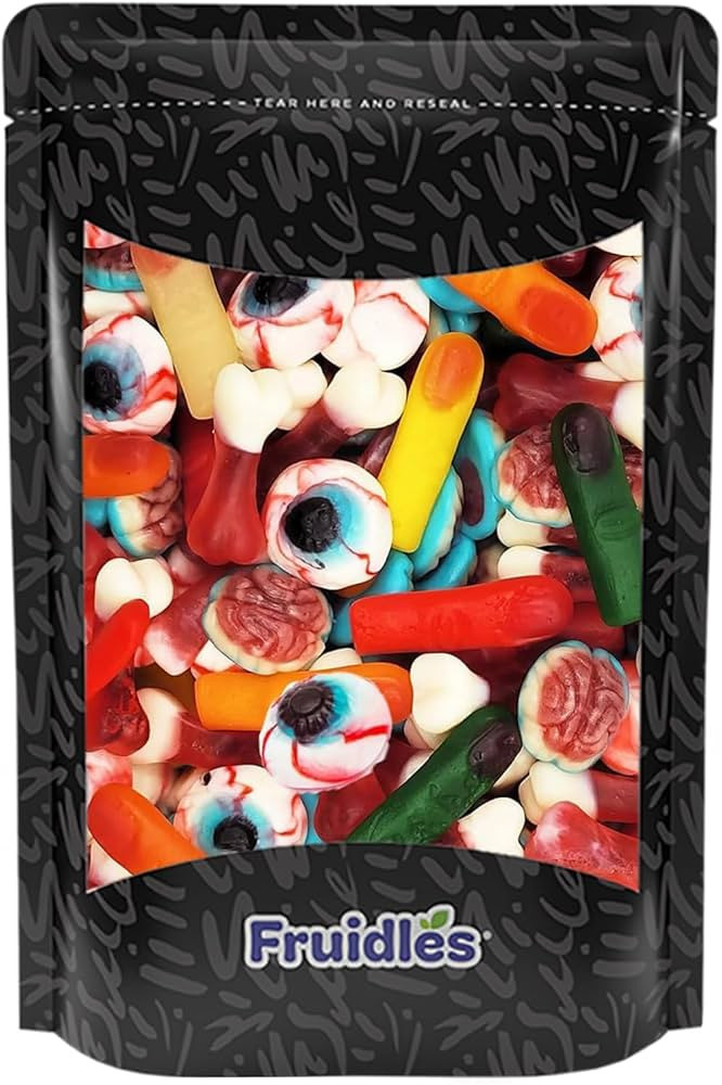 Fruidles Halloween Missing Body Parts Gummies, Fun And Festive Holiday Snacking (Half-Pound Bag) | Amazon (US)