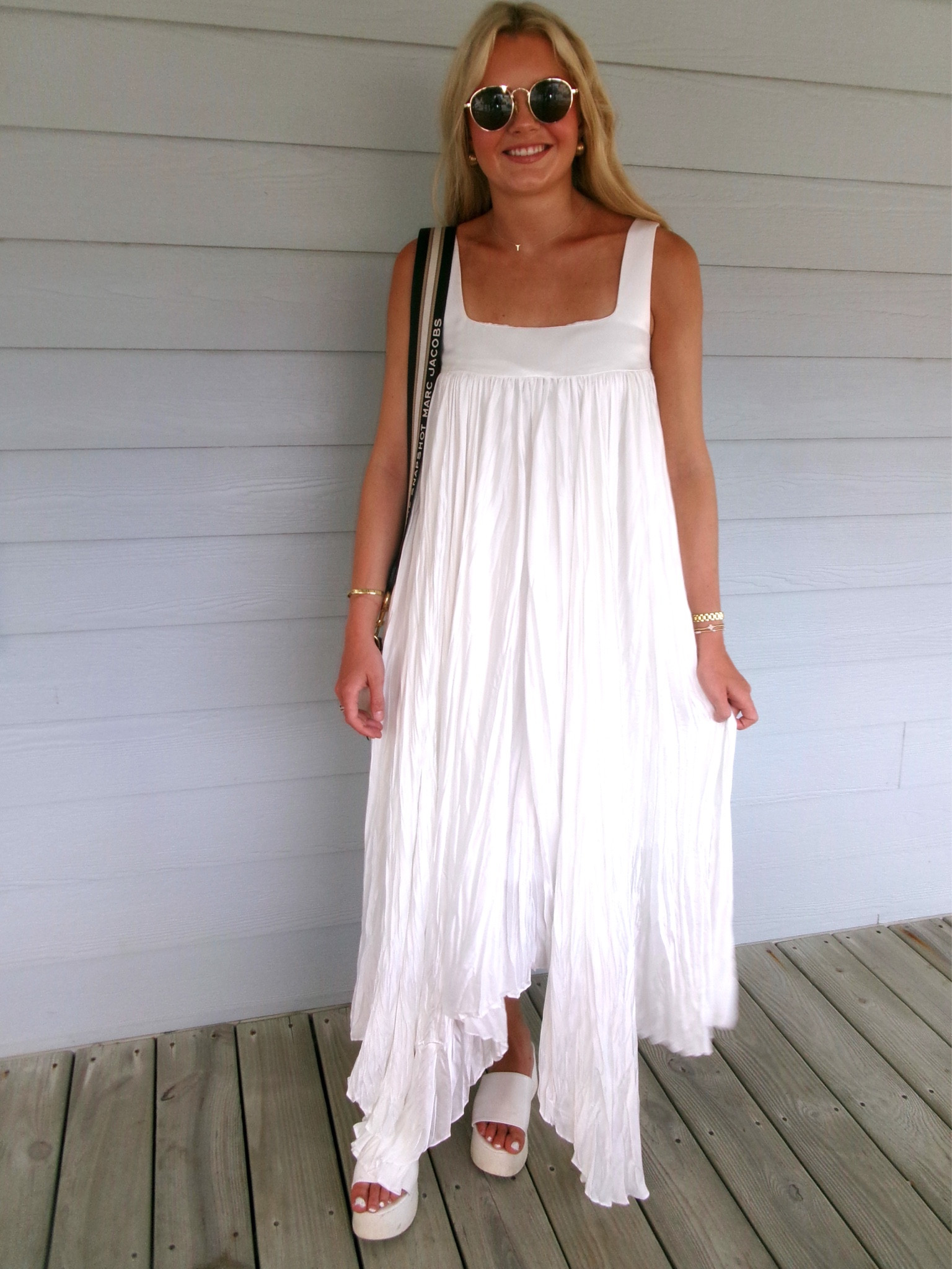 White maxi dress :) @renttherunway 

Bridal dress, white dress, summer dress, pleated dress, cute dress, summer ootd

#LTKTravel #LTKSeasonal #LTKStyleTip