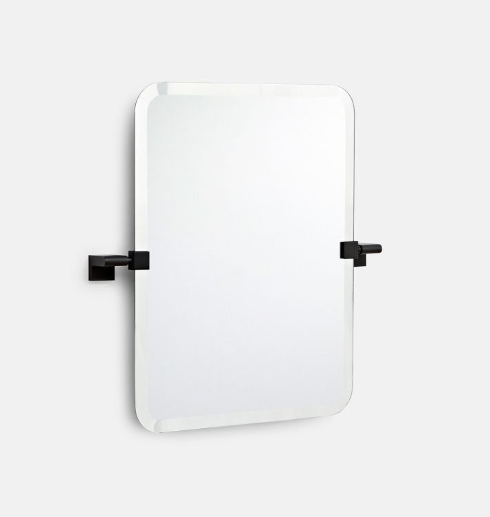 Meadows Frameless Rounded Rectangle Pivot Mirror | Rejuvenation