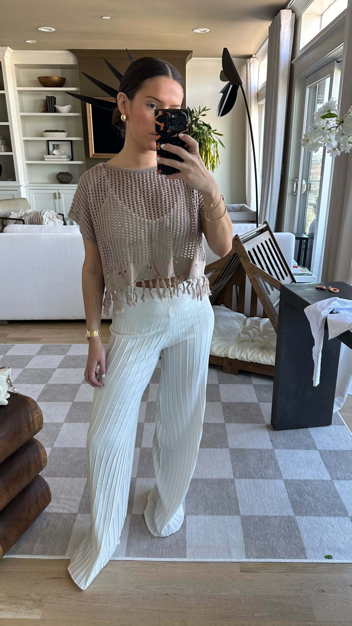 THETOE CHÂTELET KNIT PANTS ivory Organic Cotton Wide Leg Pants | Haven Well Within