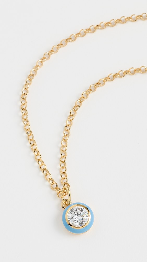 Enamel Bezel Necklace | Shopbop