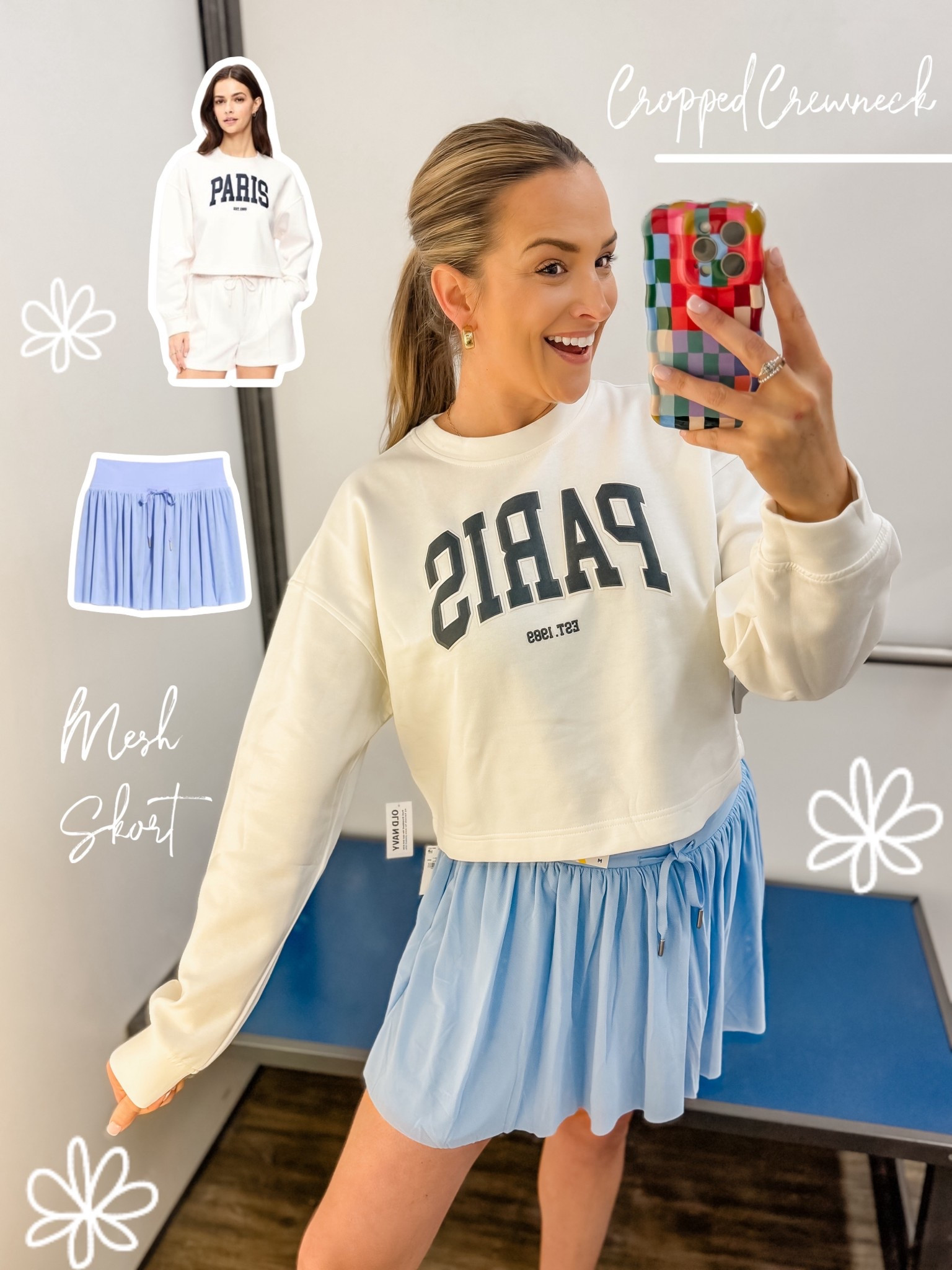 Old Navy Cropped Sweatshirt & Mesh Skort for Spring!! 

#LTKmomlife #LTKootd #LTKdayinmylife