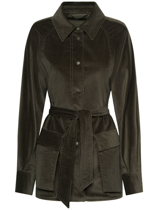 Mattia velvet shirt jacket | Luisaviaroma