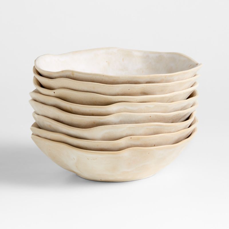 Kiln Pasta Bowls by Leanne Ford, Set of 8 + Reviews | Crate & Barrel | Crate & Barrel