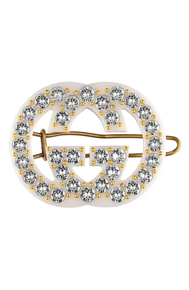 Crystal Embellished GG Hair Clip | Nordstrom | Nordstrom