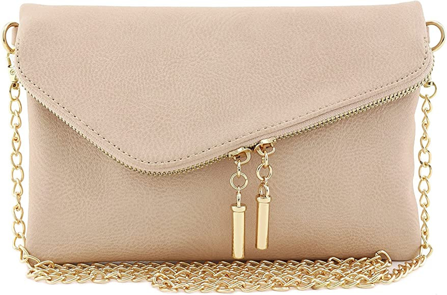Envelope Wristlet Clutch Crossbody Bag with Chain Strap | Amazon (US)