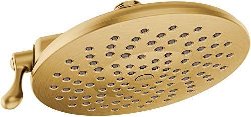 Moen S6320BG Velocity Two-Function Rainshower 8-Inch Showerhead with Immersion Technology at 2.5 ... | Amazon (US)