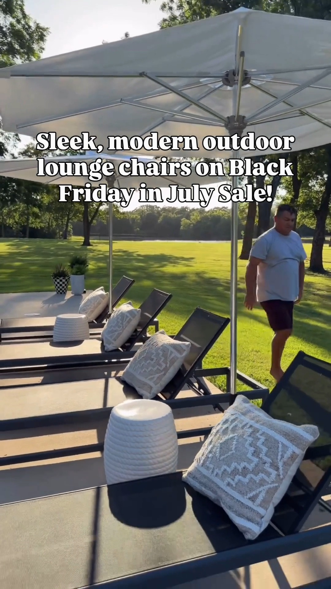 Modern outdoor chaise lounge chairs on sale now

#LTKOver40 #LTKHome #LTKSaleAlert