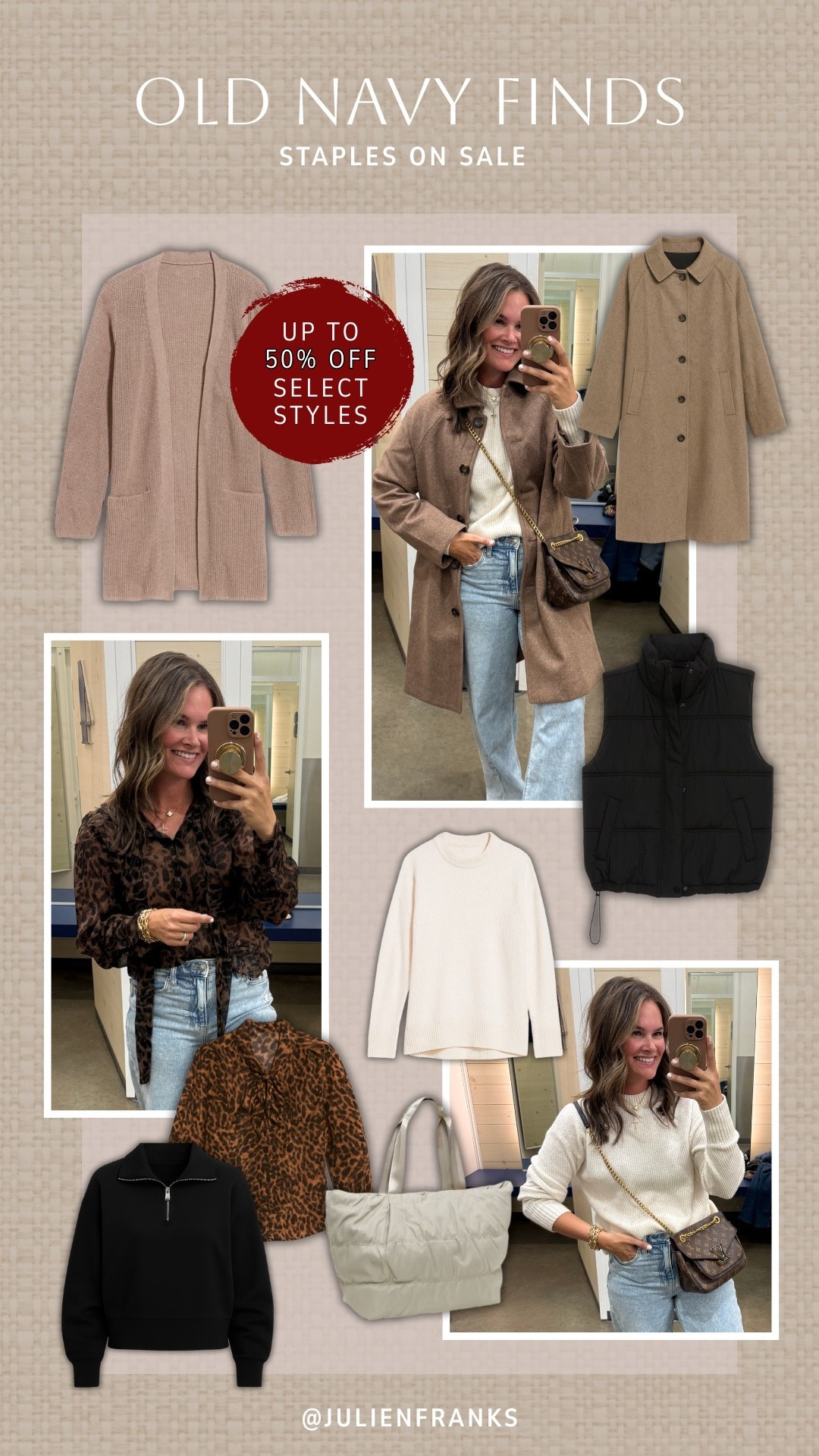 Some of my favorite recent Old Navy finds! ✨ So many gorgeous cold weather layers to style this season. Get up to 50% off select styles at Old Navy now for Black Friday!!

 #oldnavy #salealert #blackfridaydeals #holidayoutfits #thanksgivingoutfits #falloutfitideas #winteroutfits #momoutfit 

#LTKootd #LTKCyberWeek #LTKSaleAlert