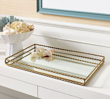 Braided Brass Tray | Pottery Barn (US)