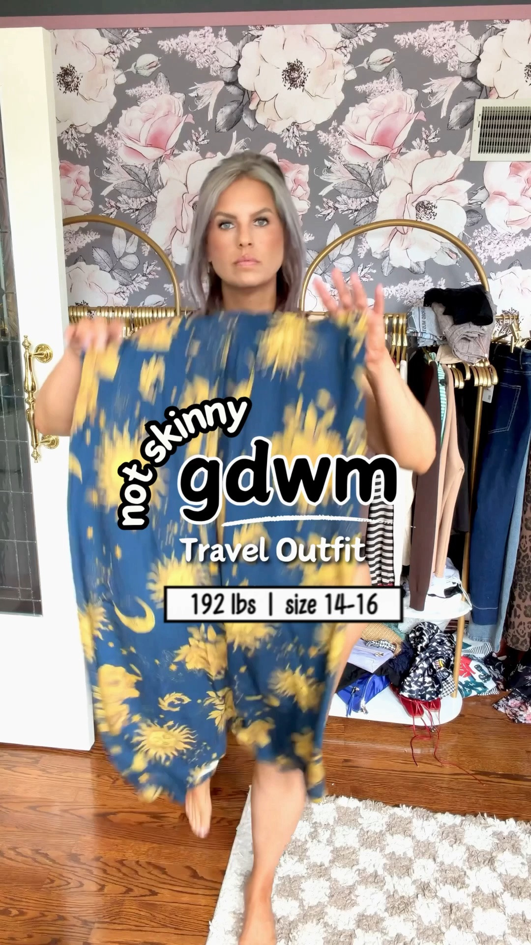 {travel look}
✔️Comfy Pants: blue celestial pants with chartreuse suns and moons with drawstring waist 〰️ size 12 {TTS}
✔️Mesh Flats▪️blue polka dot mesh ballet flats 〰️ {TTS}
✔️Basic Tee:▪️tan ribbed basic crewneck tee, long sleeves 〰️ size med {TTS, want it to be fitted}
✔️Lace Kimono:▪️tan lace kimono that’s actually a swim coverup! 〰️ size L/XL {TTS}
{jewelry}
✔️Faux Engagement Set▪️ 3ct oval solitaire & 10mm tungsten
✔️Dangle Rings▪️ gold connected dangle rings
✔️Drop Earrings▪️ blue & white gold earrings
{similar items to get the look}
✔️Sling Bag▪️cognac half moon crescent sling bag, faux leather {originally from Walmart } but linked similar
✔️Scarf▪️blue polka dot infinity scarf repurposed to more of a shawl! {originally from N&Co } but linked similar
✔️Brooch▪️chartreuse flower pin that’s very old but linked similar

#walmart #walmartfashion #walmartstyle  walmart fashion, walmart style, walmart outfit, walmart look, walmart fashion, found it at walmart, walmart fashion finds, walmart summer, walmart winter, walmart fall, walmart spring, walmart new arrivals, walmart outfit, walmart outfit inspo, walmart outfit inspiration, walmart curves, walmart curvy, curvy walmart, midsize walmart, walmart midsize, walmart ootd, walmart shopping, new at walmart  #amazon #amazonfashion amazon finds, amazon find, amazon style, amazon fashion, amazon clothing, amazon outfit, found it on amazon, amazon fashion finds, amazon summer, amazon spring, amazon fall, amazon winter, amazon outfit inspo, amazon outfit inspiration, amazon curves, amazon curvy, curvy amazon, midsize amazon, amazon midsize, amazon ootd, amazon shopping, new on amazon #under20 #under30 #under40 #under50 #under60 #under75 #under100 #affordable #budget #inexpensive #size14 #size16 #size12 #medium #large #extralarge #xl #curvy #midsize #pear #pearshape #pearshaped budget fashion, affordable fashion, budget style, affordable style, curvy style, curvy fashion, midsize style, midsize fashion