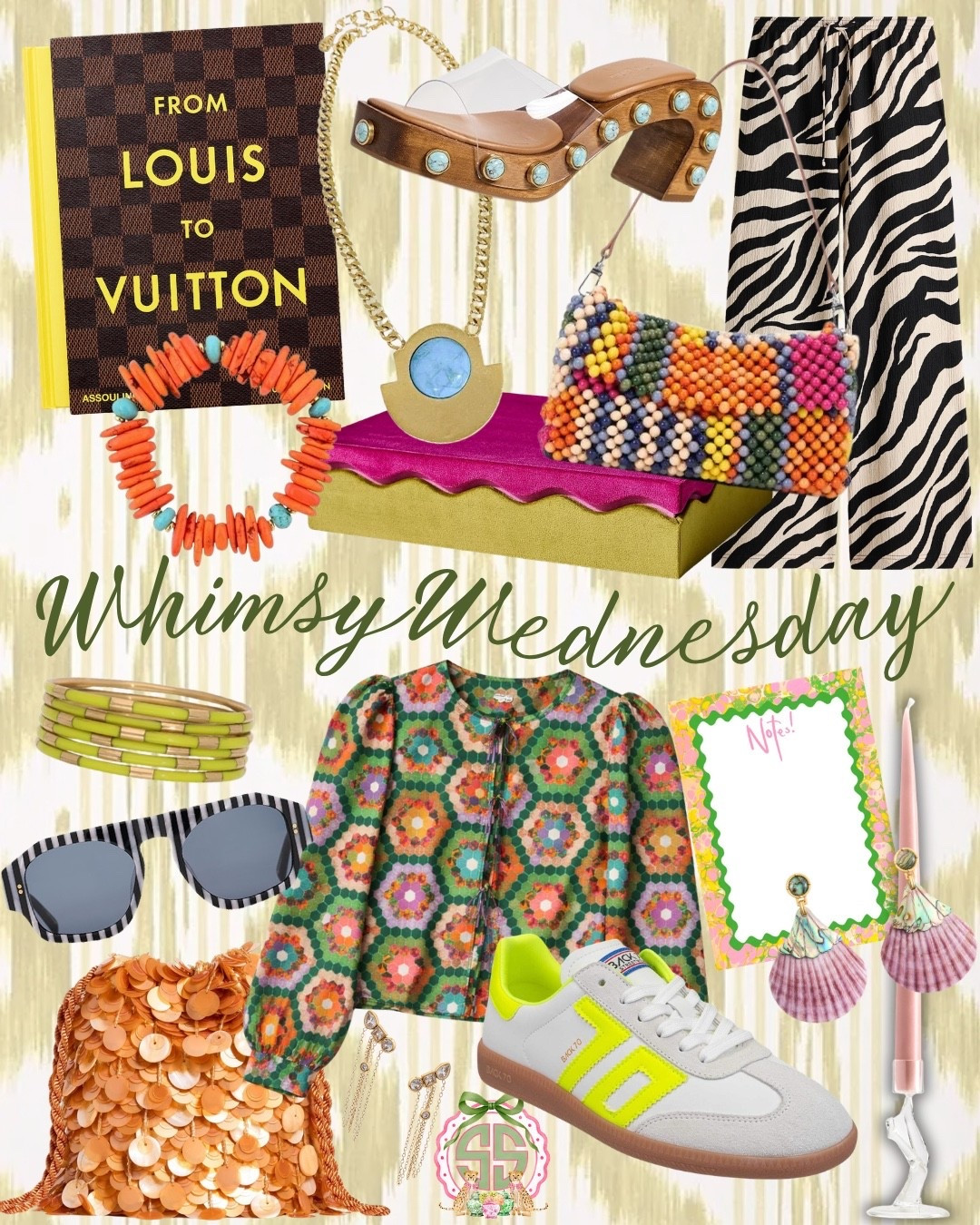 Whimsy Wednesday is serving COLOR, texture, and a little bit of bold ✨💚

From statement accessories to playful prints and that pop-of-neon sneaker moment… this edit is for the girls who aren’t afraid to mix it up 🎨👜

Think: layered bangles, beaded bags, zebra + florals (yes, we’re doing both), and the kind of pieces that instantly make an outfit feel styled — not just worn 💫

Everything linked for you to shop your favorites or recreate the vibe 👇
Which piece is calling your name?! 💕

#LTKHome #LTKootd #LTKSeasonal