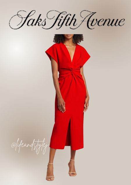 The Stretch Crepe Twist-Front Midi Dress combines comfort with contemporary elegance. The twist-front detail accentuates your waist, while the stretch crepe fabric ensures a flattering fit for any body type. Perfect for both daytime events and evening outings, pair it with sleek heels and minimalistic jewelry for a polished and sophisticated look. 

#LTKstyletip #LTKwedding #LTKover40