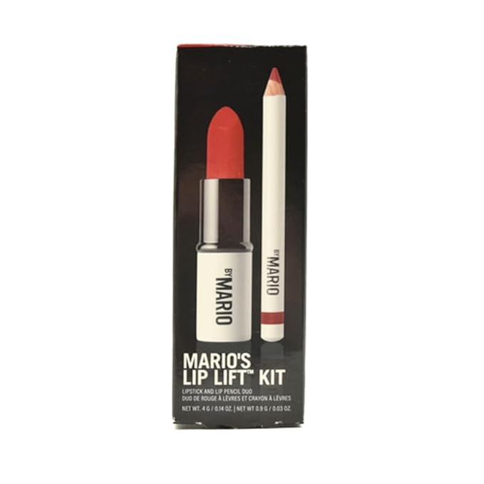 BY MARIO Makeup Mario's Lip Lift Kit - Power Red: Ultra Suede Lipstick in Alicia and Sculpting Li... | Amazon (US)