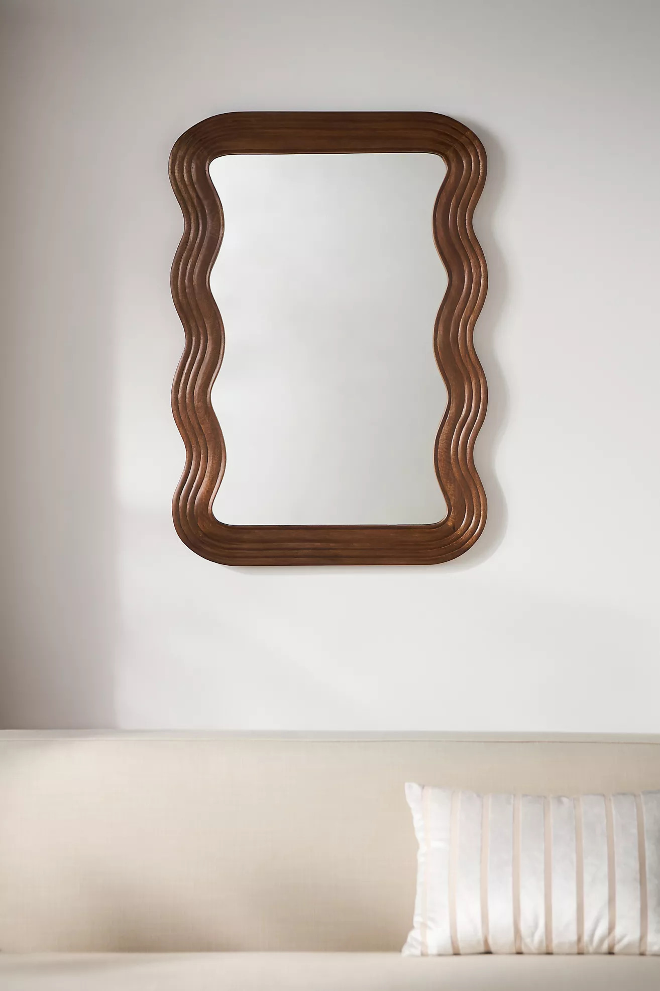 Frances Tropical Hardwood Mirror | Anthropologie (US)
