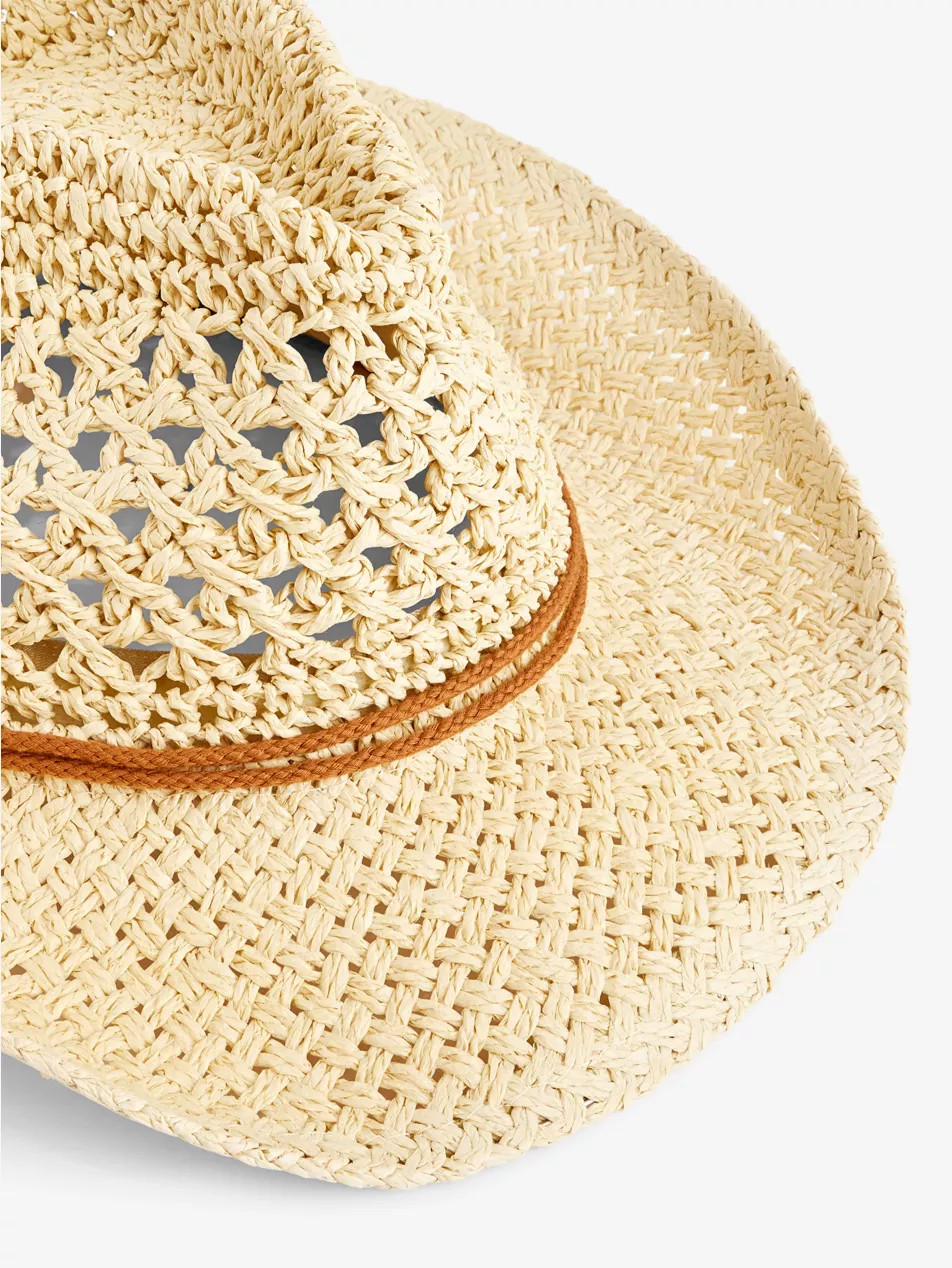 Logo-patch paper cowboy hat | Selfridges