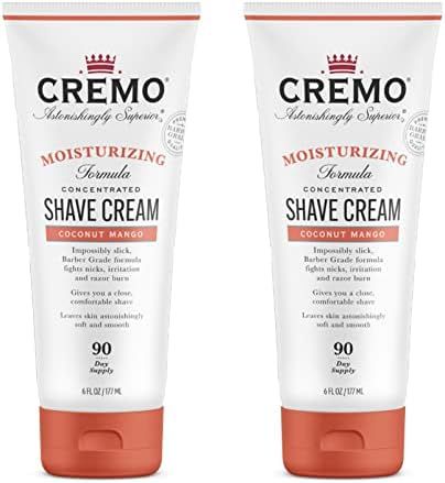 Cremo Coconut Mango Moisturizing Shave Cream, Astonishingly Superior Ultra-Slick Shaving Cream fo... | Amazon (US)