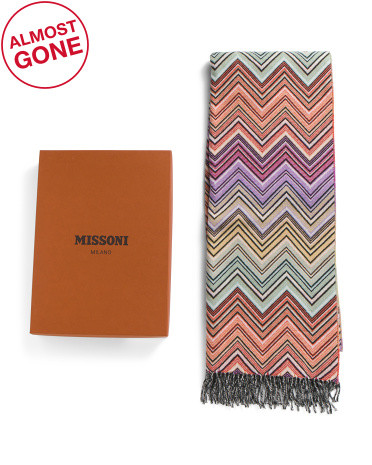 Made In Italy Wool And Cashmere Blend Throw | TJ Maxx