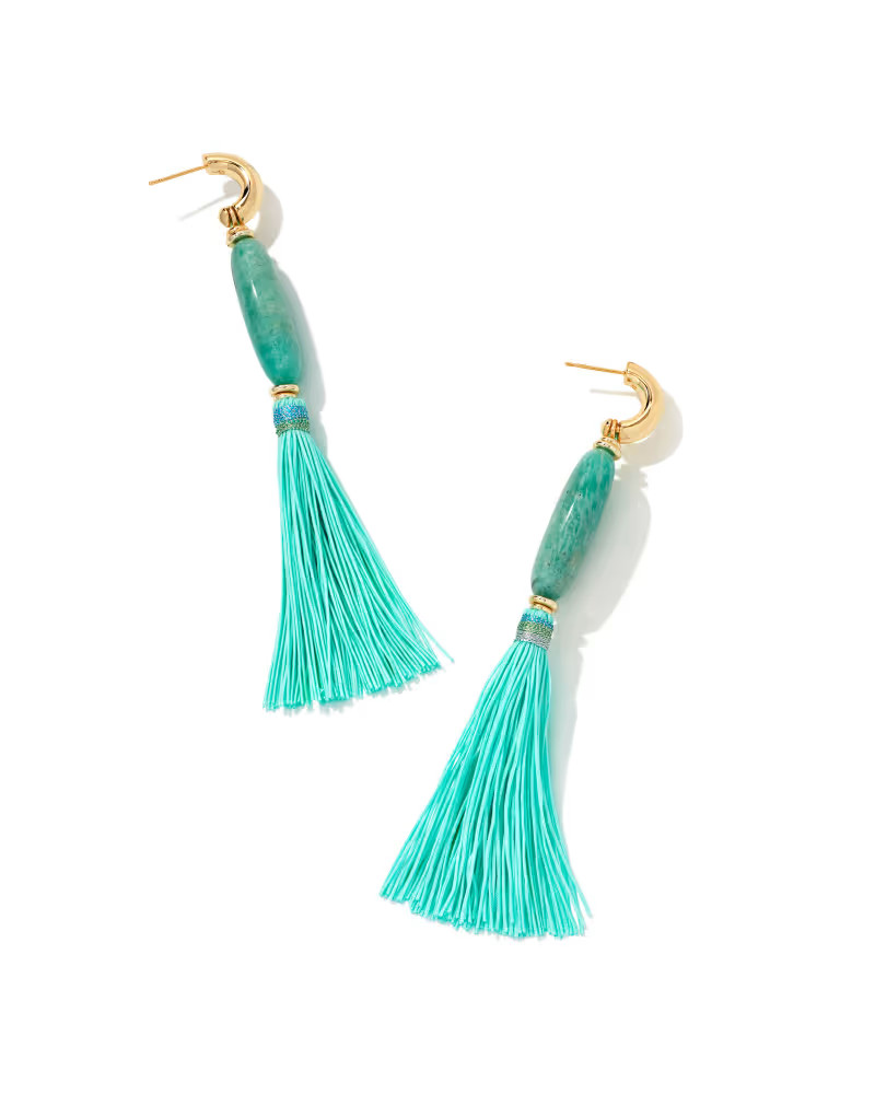 Insley Gold Statement Earrings in Teal Mix | Kendra Scott