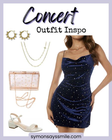 Concert outfit Inspo / midnights outfit /  Taylor swift / eras tour / star dress

#LTKunder50 #LTKstyletip