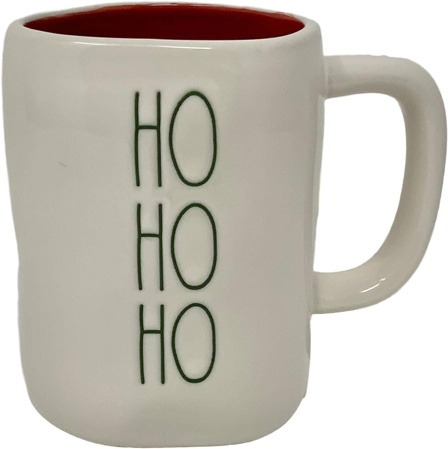 Rae Dunn White Ho Ho Ho Mug - Artisan Collection BY MAGENTA - White Rae Dunn with HO HO HO in Gre... | Amazon (US)