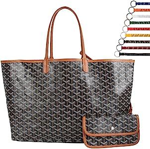 Designer Shopping PU Tote Bag Set, Fashion Women Shoulder Handbags with Key Ring | Amazon (US)