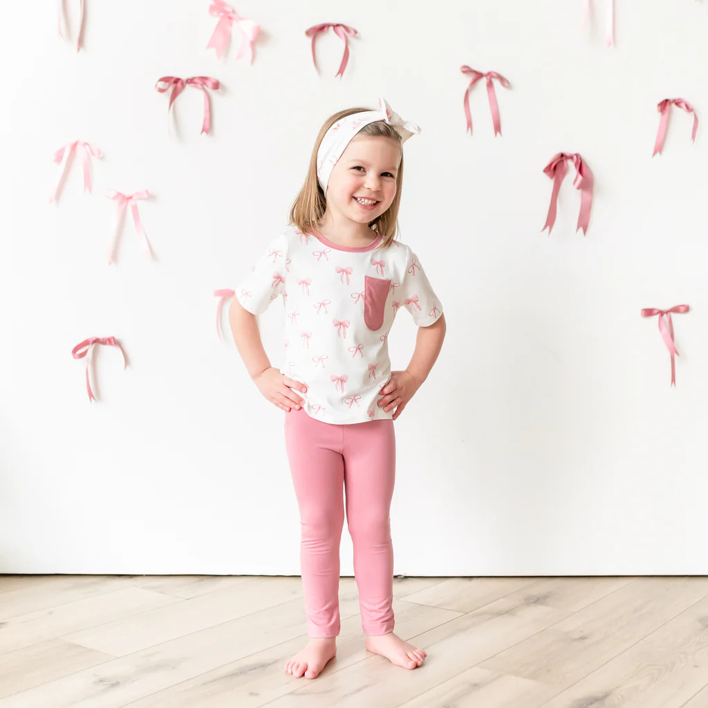 Toddler Crew Neck Tee in Bow | Kyte Baby