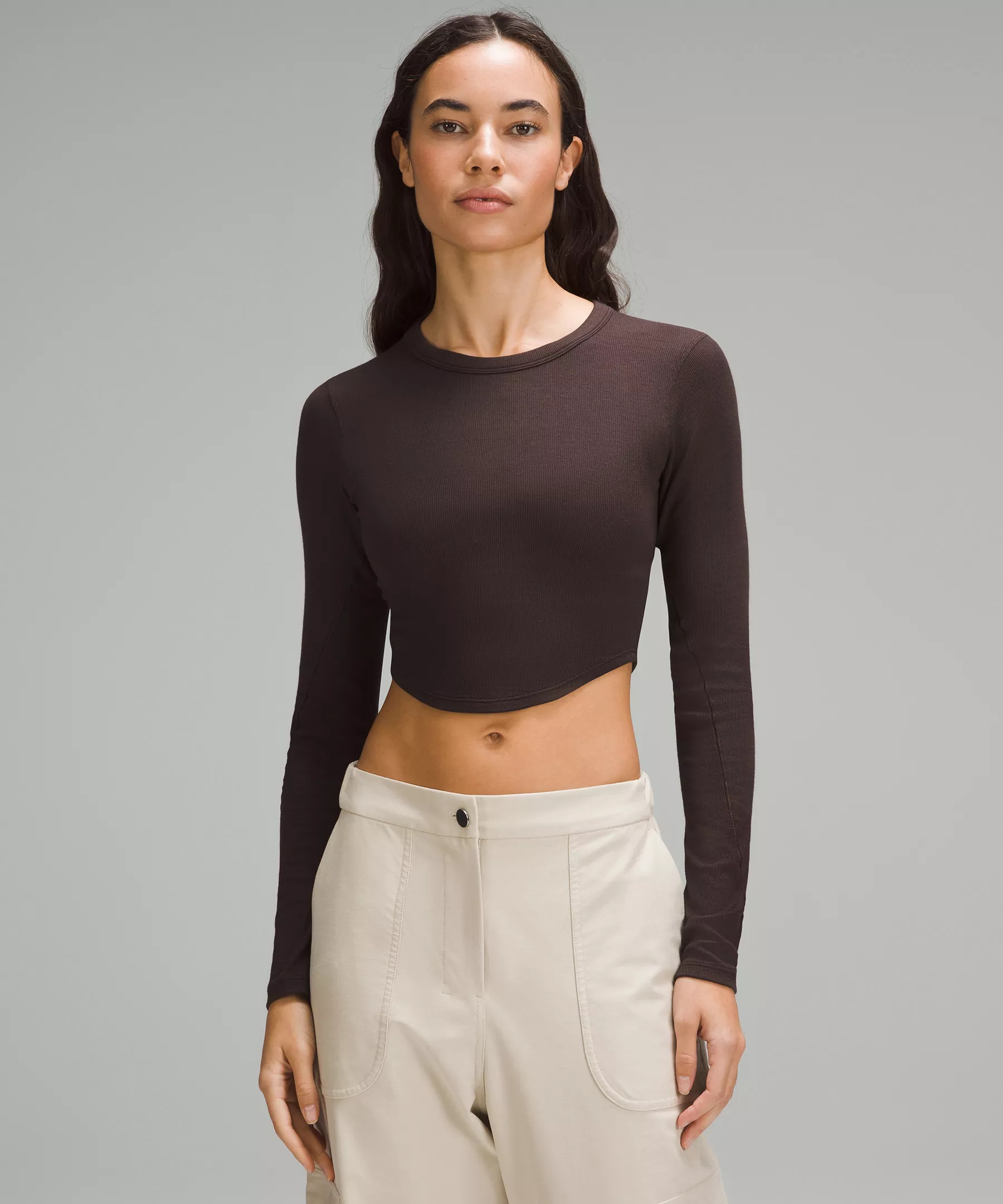 Hold Tight Cropped Long-Sleeve Shirt | Women's Long Sleeve Shirts | lululemon | Lululemon (US)