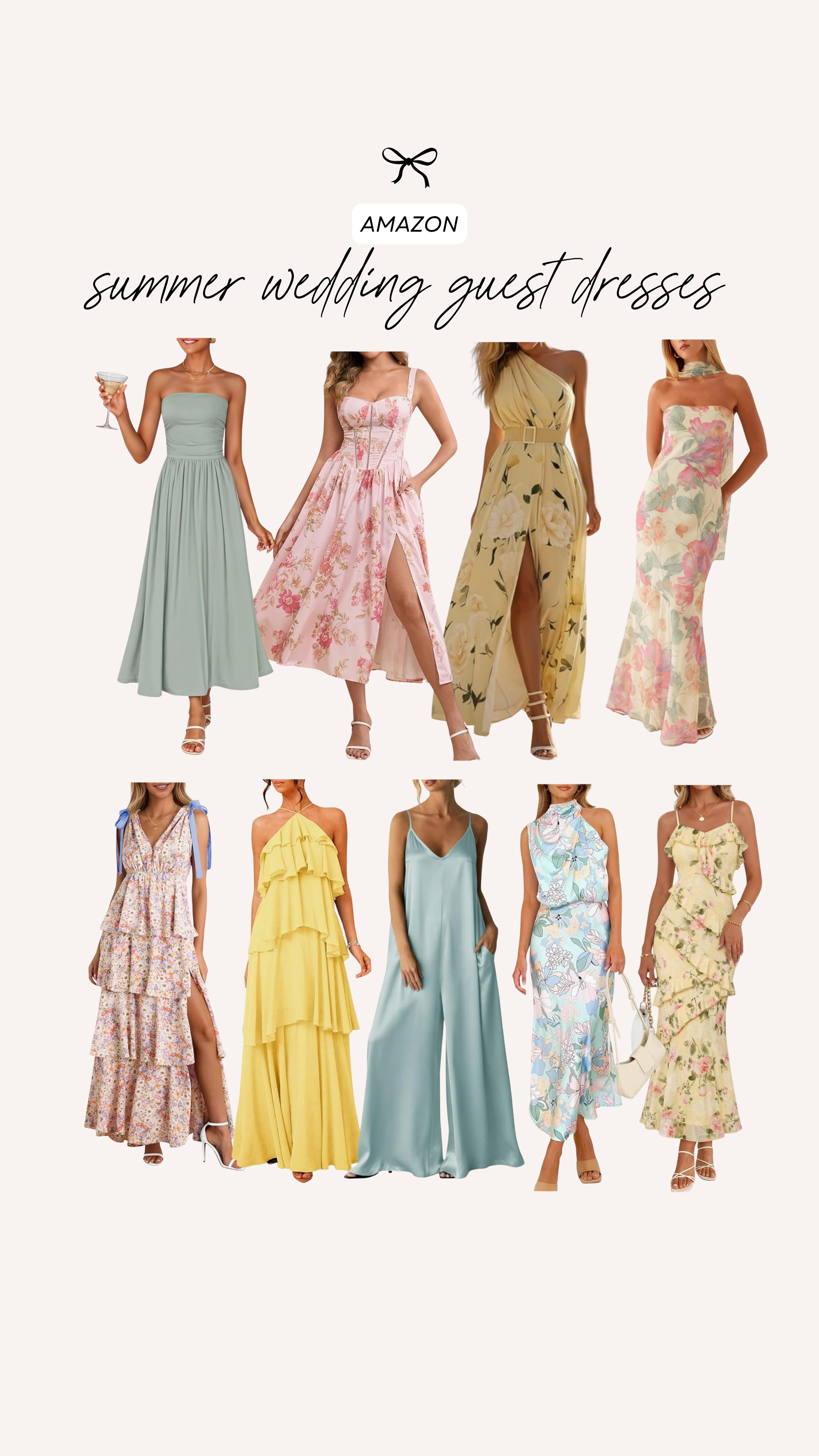 So many of you have been asking for summer wedding guest dresses so sharing a few I've been eyeing here!

amazon dresses, affordable wedding guest dresses, amazon wedding, summer event dresses 

 #LTKootd #LTKmomlife #LTKWedding