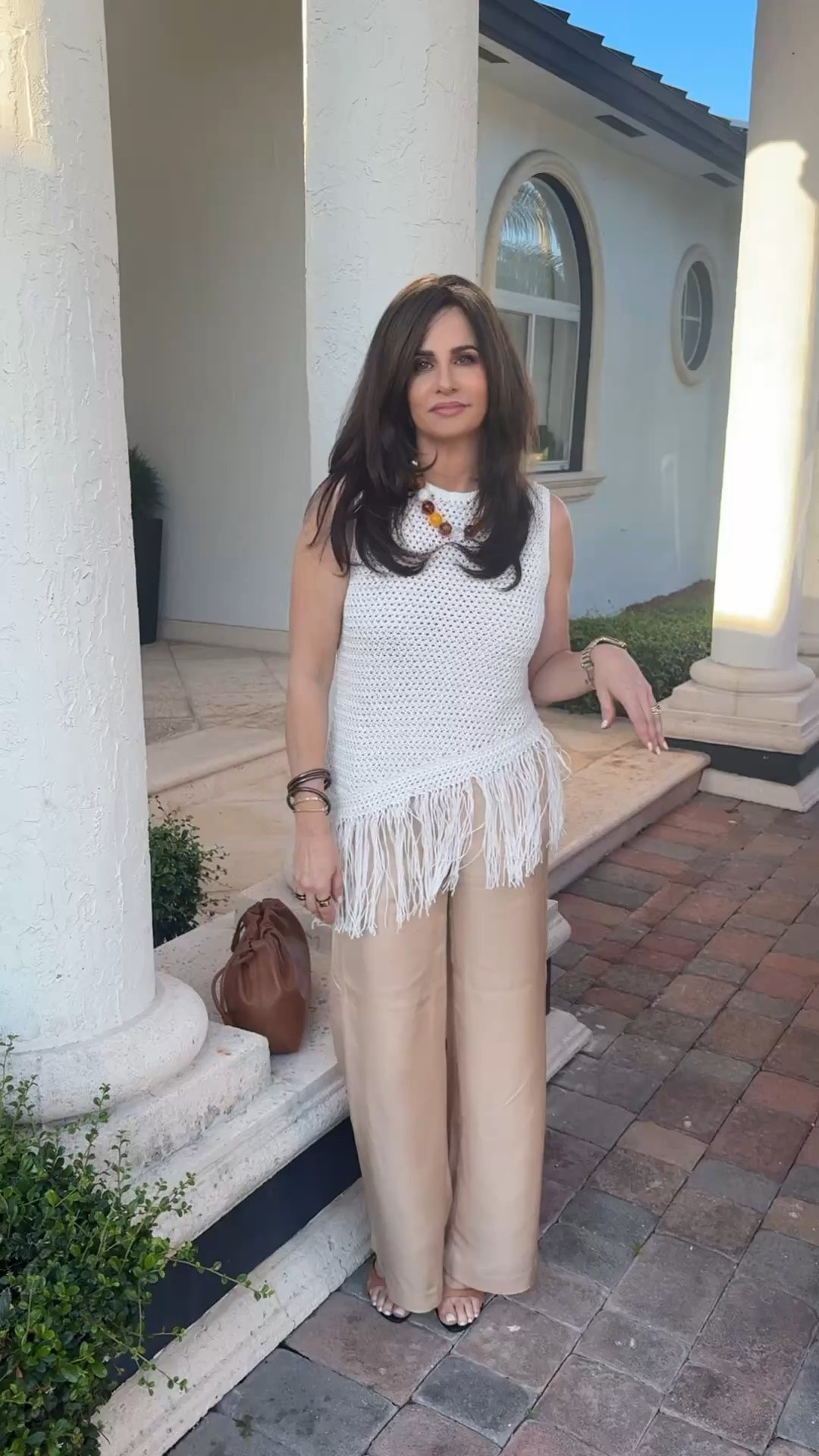 This look checks all the yes boxes, cute , comfortable, has pockets , perfect for the summer months, great for day or a dinner out! Fringe top sm, satin pants XS . 
#summerstyleinspo #fringetop #zara 

#LTKPetite #LTKOver40 #LTKootd #LTKOver40 #LTKPetite #LTKMothersDay

#LTKSaleAlert #LTKOver40 #LTKPetite