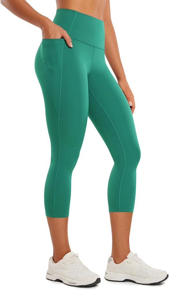 CRZ YOGA Womens Butterluxe Workout Capri Leggings with Pockets 21 Inches - High Waisted Gym Athle... | Amazon (US)