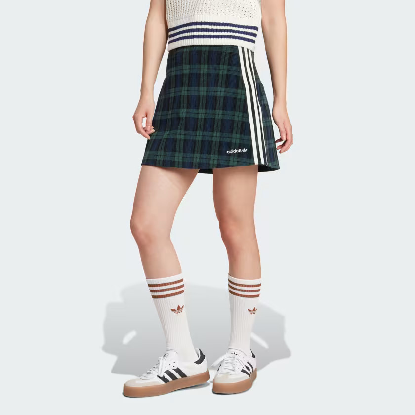 Corduroy Tartan Skirt | adidas (US)