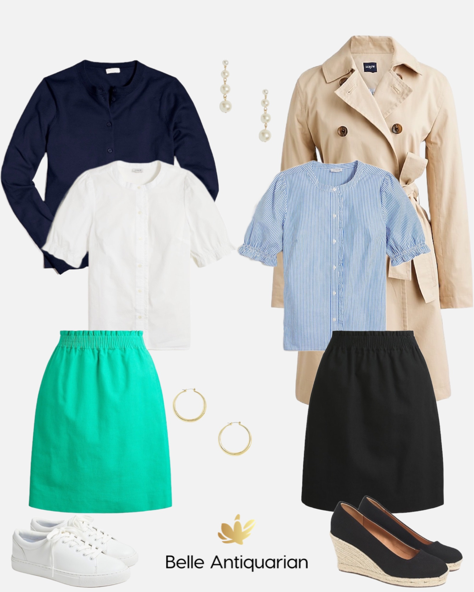 This skirt can be casual or worn to the office! This classic ruffle trim button-up is shown in two colors. Let’s transition to spring! 💐 Use code GETMORE for additional savings.

#LTKshoecrush #LTKsalealert #LTKworkwear