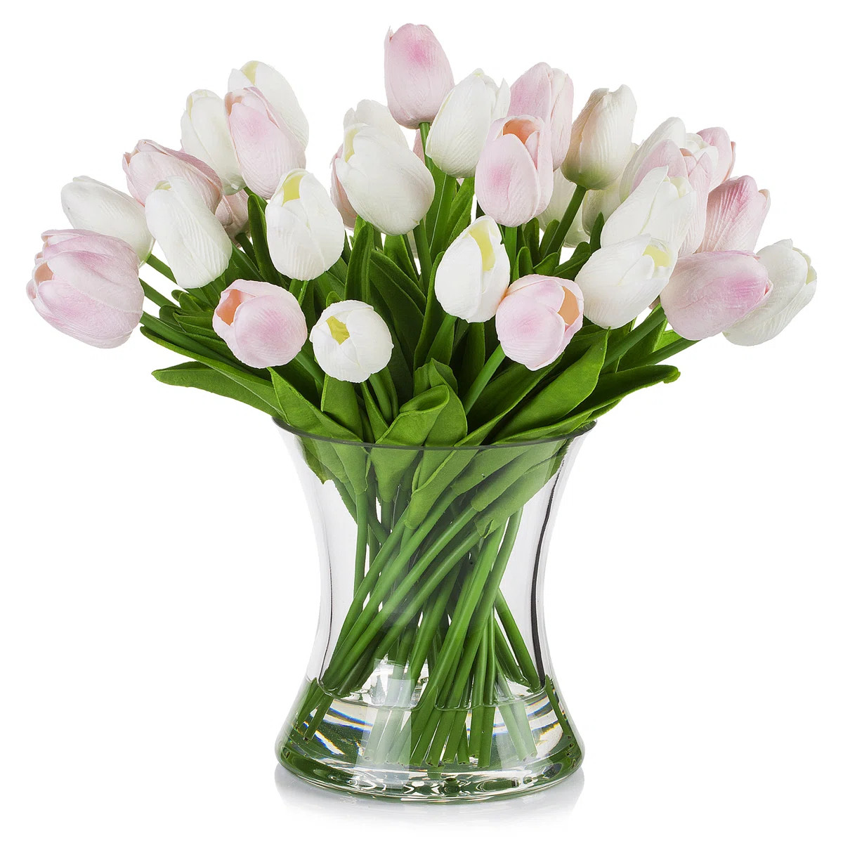 Tulip Arrangement in Vase | Wayfair North America