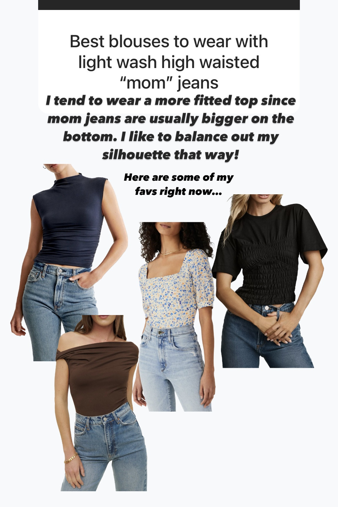 Tops to go with mom jeans 



#LTKstyletip #LTKFind