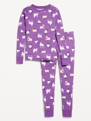 Printed Snug-Fit Pajama Set for Girls | Old Navy (US)