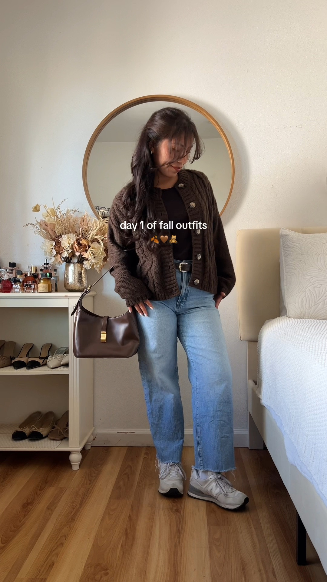 belt and long sleeve I thrifted so i linked a similar one, the cardigan is Alicia adams alpaca, also linked a dupe 🤎

#LTKFallSale #LTKItBag #LTKStyleTip