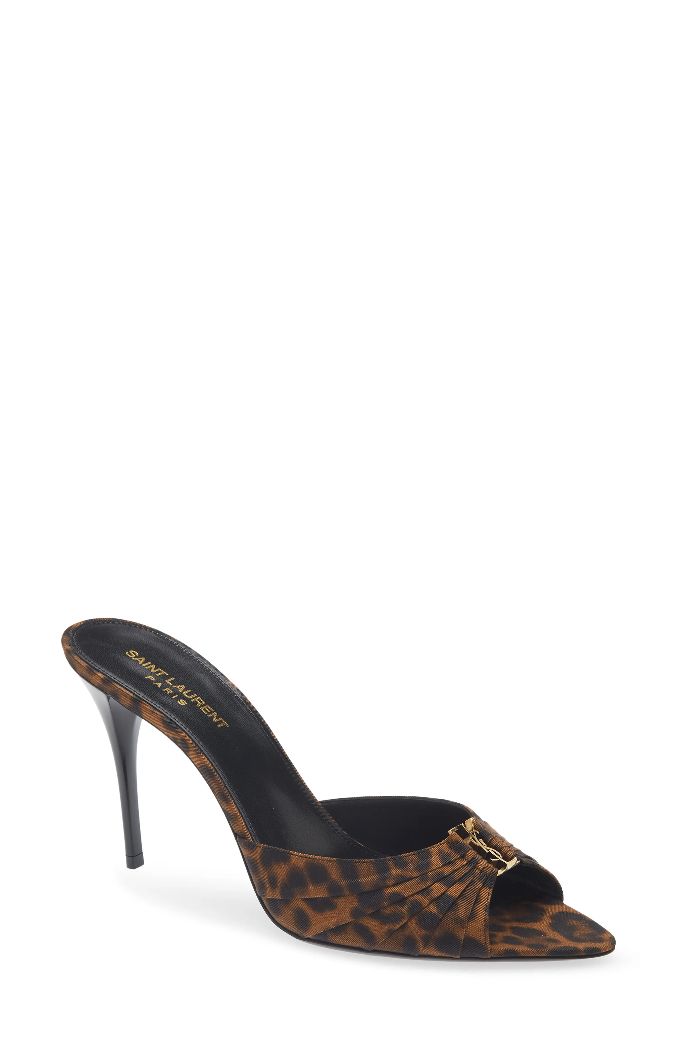 Saint Laurent Babylone Slide Sandal in Coffee at Nordstrom, Size 7Us | Nordstrom