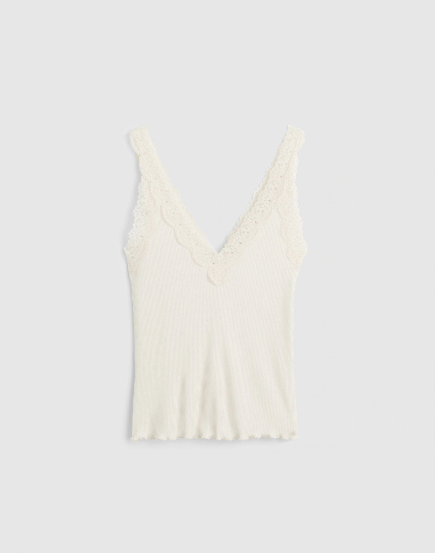 Lace-Trim V-Neck Tank | Madewell | Madewell