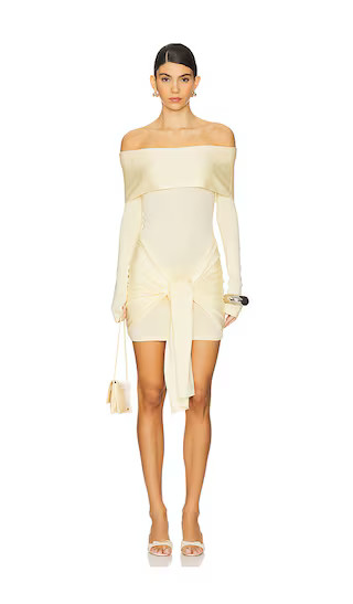 Theresa Mini Dress in Yellow | Revolve Clothing (Global)